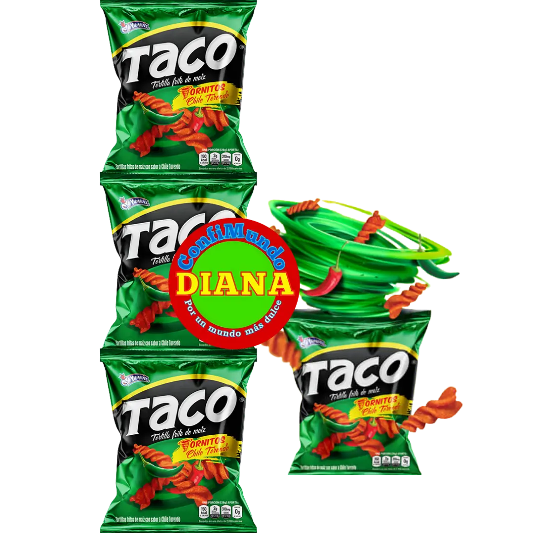 Taco tornito verde