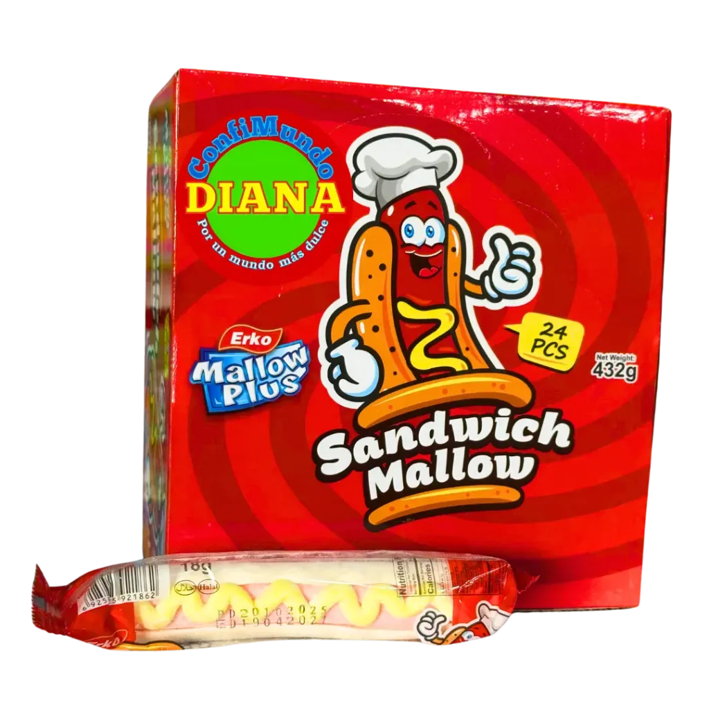 Malvavisco hotdog delicias