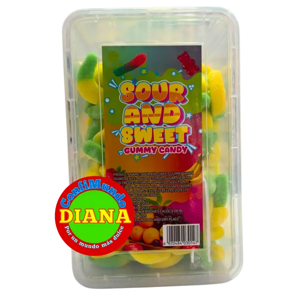 Gummy pana (Tiburón, BANANA, Gusano, Osito)