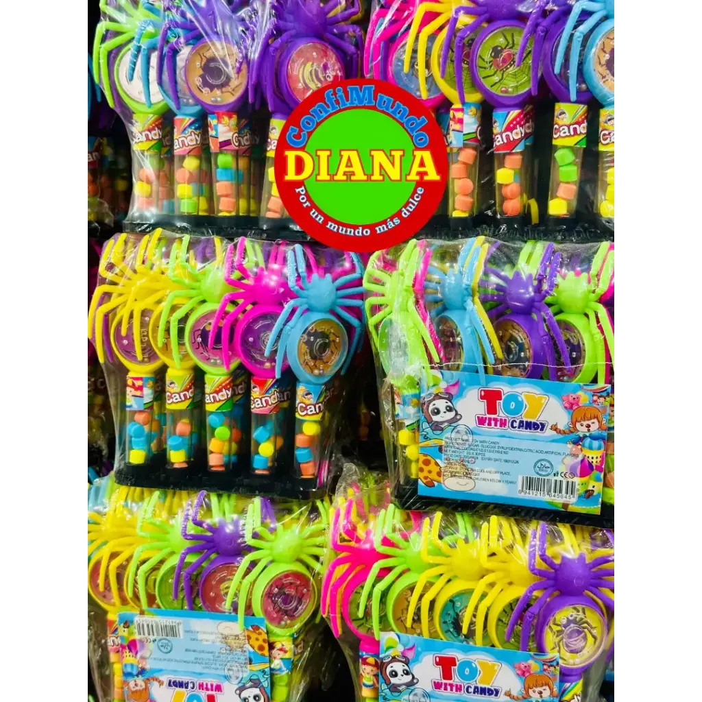 Juguete araña con dulces