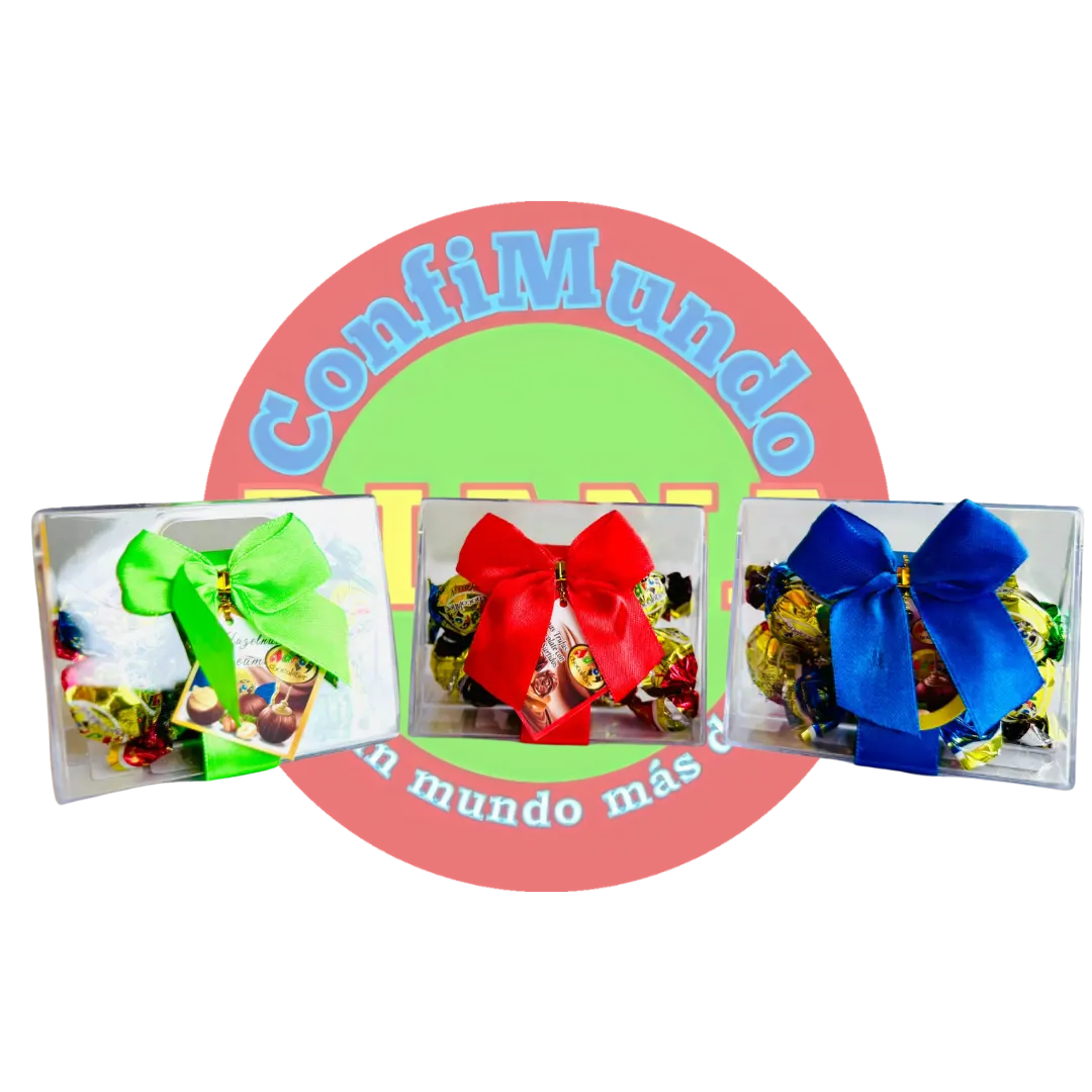 Canastita transparente con chongo