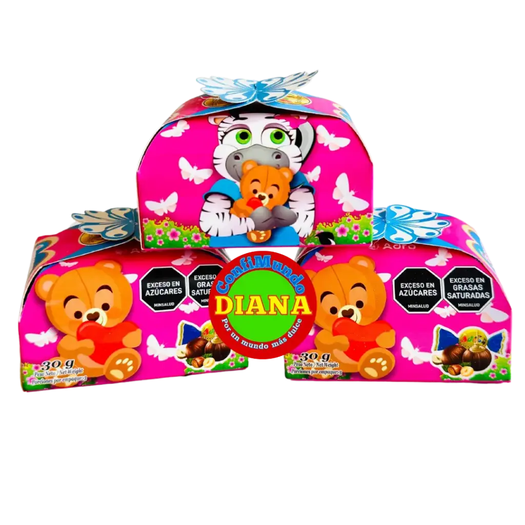 Cajita regalo con flor encima 30g