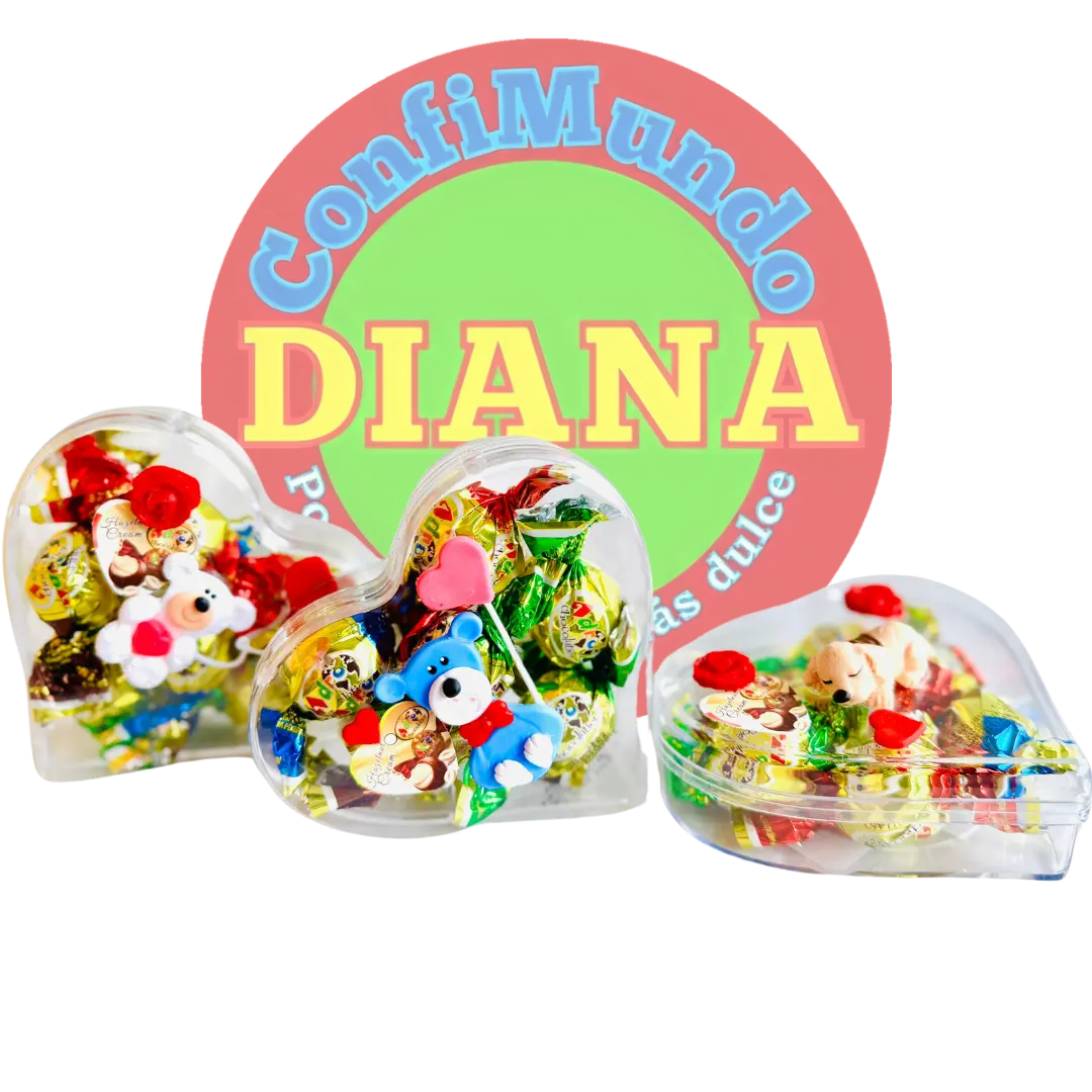 Estuche corazón transparente