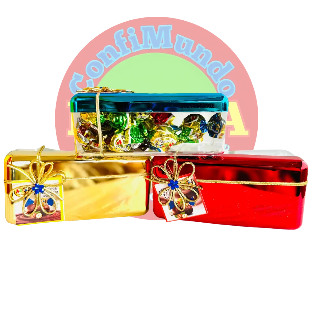 Estuche rectangular con flor tipo chongo