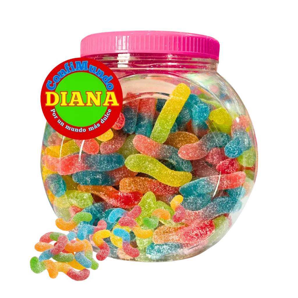 Gomita gusanitos bote