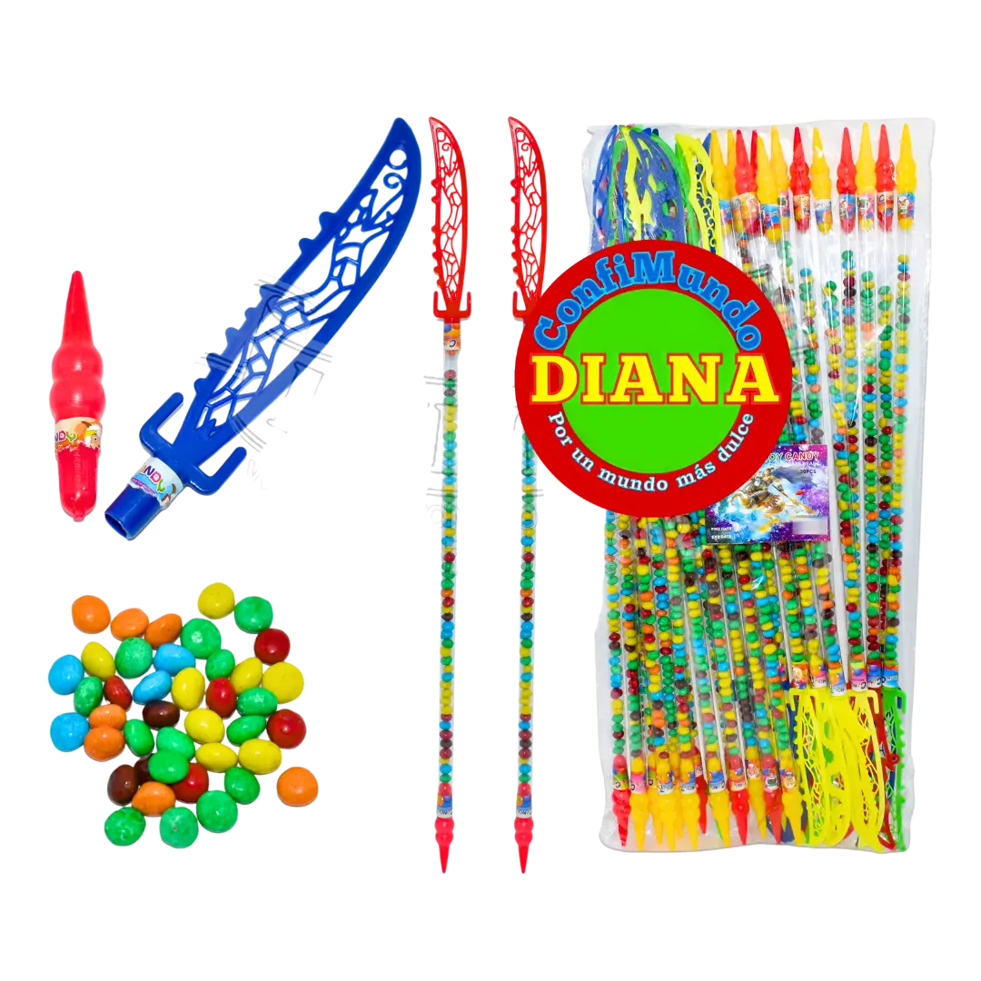 Juguete espadas con dulces