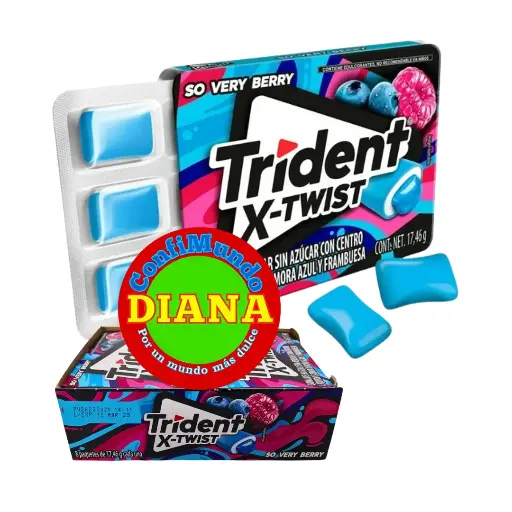 Trident twist frambuesa azul