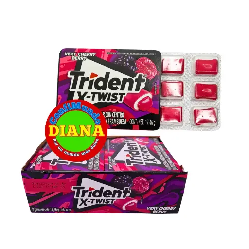 Trident twist frambuesa uva