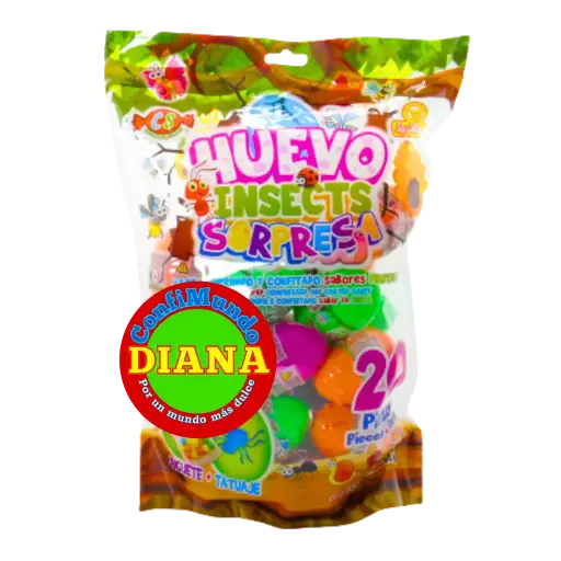 Huevo sorpresa insecto-pelota