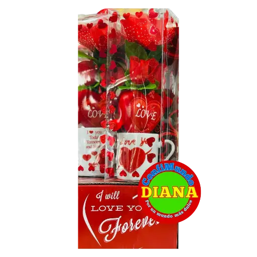 Rosa con taza