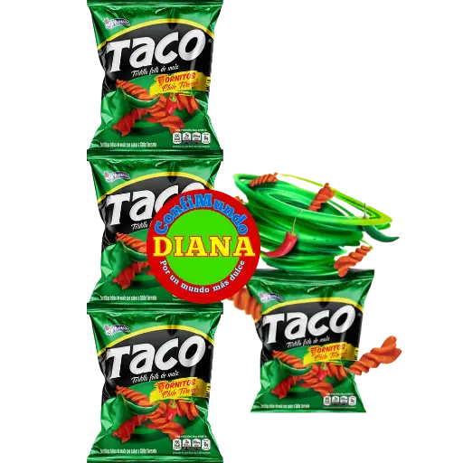 Taco tornito verde