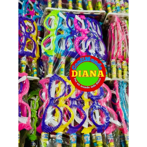 Juguete lentes con dulces