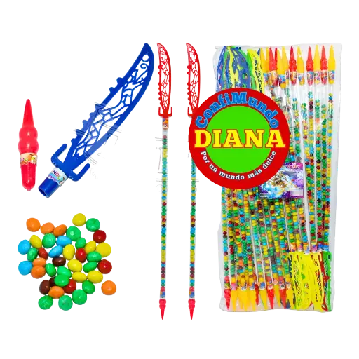 Juguete espadas con dulces