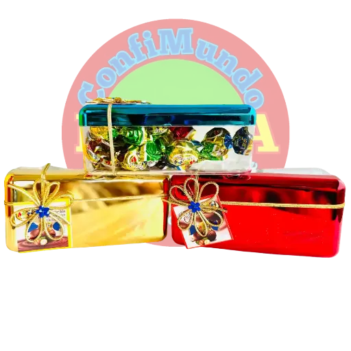 Estuche rectangular con flor tipo chongo